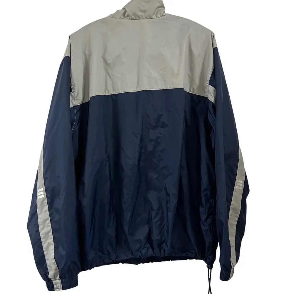 Vintage‎ Adidas 1/4 Zip Windbreaker Pullover JKT Large Mesh Lined Pockets Men's